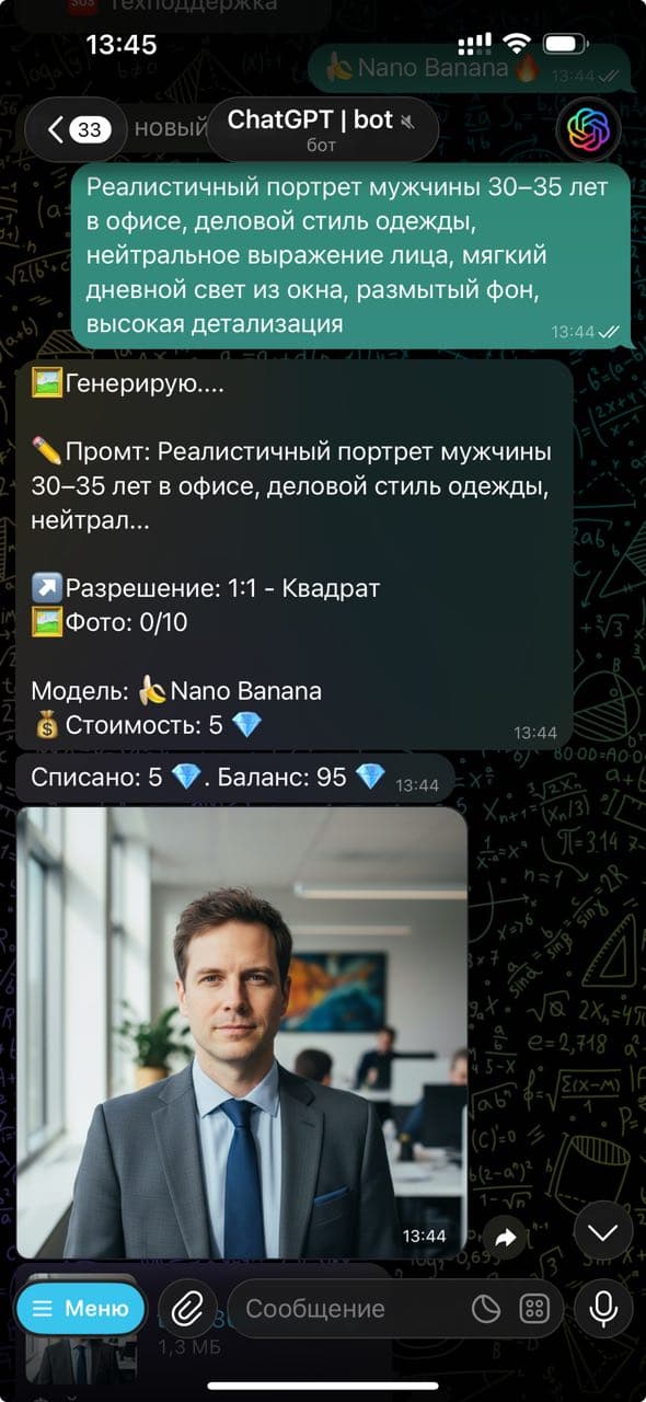 Генерация изображений в Telegram — ИИ бот и нейросеть